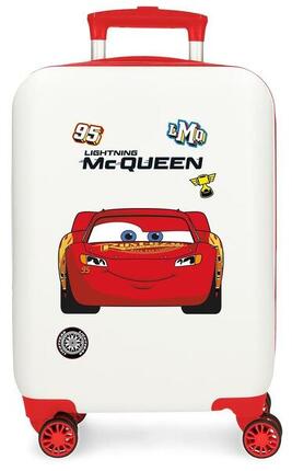 Valise cabine Disney McQueen red ABS avec capacité de 33L blanc