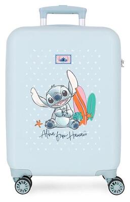 Valigia da cabina Disney Stitch from Hawaii ABS con capacità di 35L blu