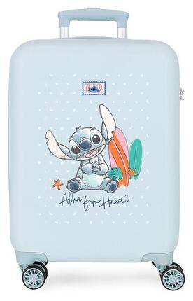 Valise cabine Disney Stitch from Hawaii ABS avec capacité de 35L beige