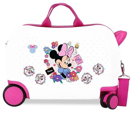 Valise enfant Disney Minnie Flowers ABS avec capacité de 24L bleu