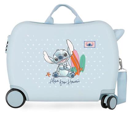Valise enfant Disney Stitch from Hawaii ABS avec capacité de 34L bleu