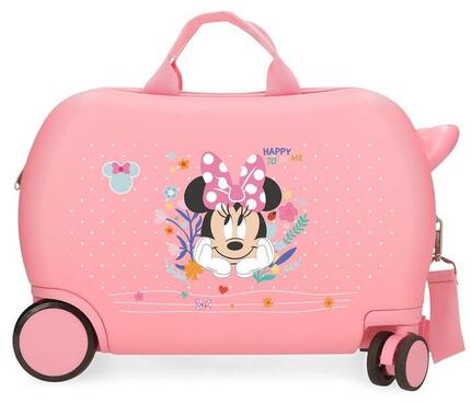 Valise enfant Disney Minnie Happy to be Me ABS avec capacité de 24L rose