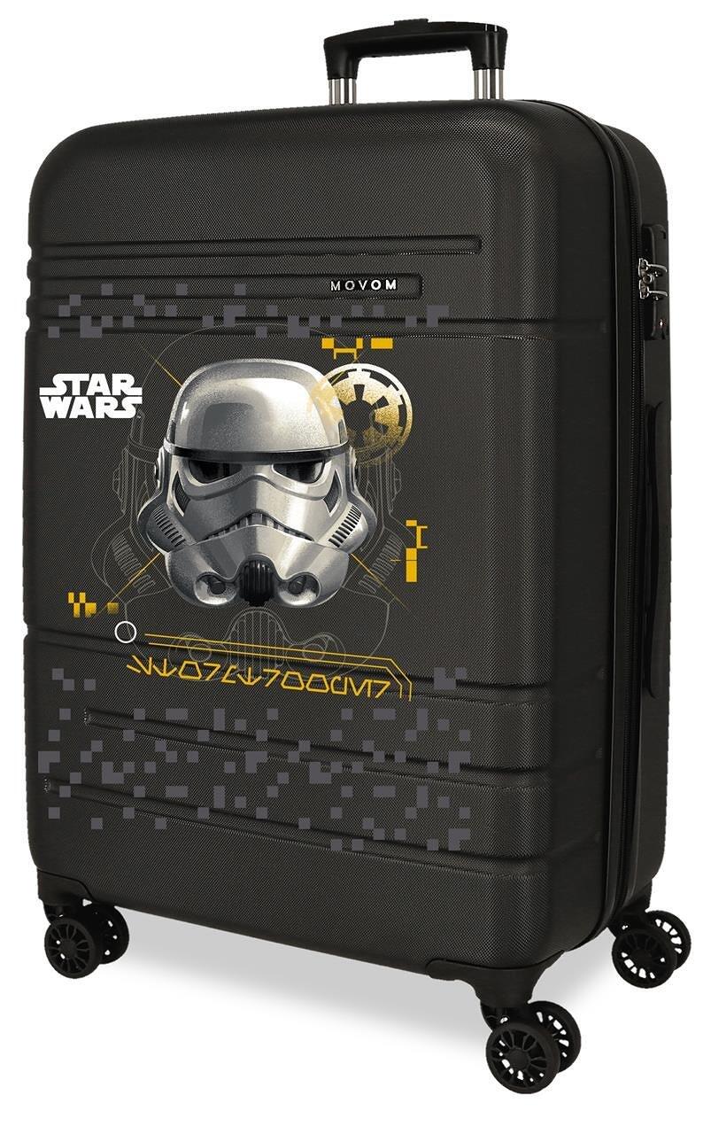 Valise moyenne Star Wars Storm Trooper ABS avec capacité de 74L noir 1/5