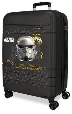 Valigia media Star Wars Storm Trooper ABS con capacità di 74L nero