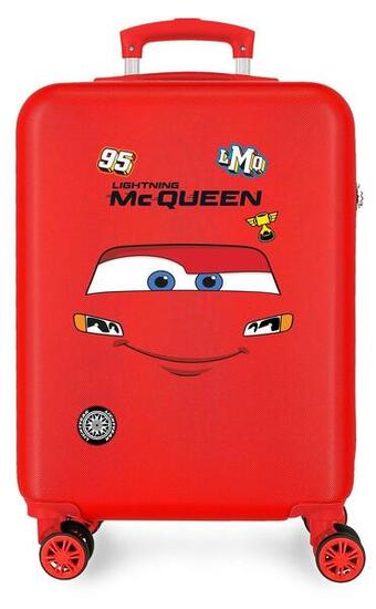Valise cabine Disney McQueen red ABS avec capacité de 35L rouge