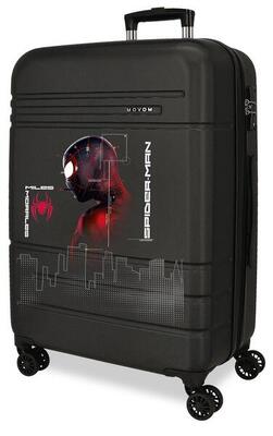 Valigia media Marvel Spiderman technology ABS con capacità di 74L nero
