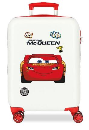 Valise cabine Disney McQueen red ABS avec capacité de 33L blanc