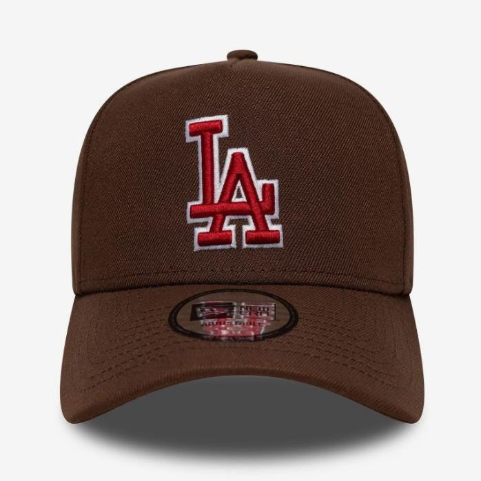 New Era Hat Outline Script LOS DOD Brown