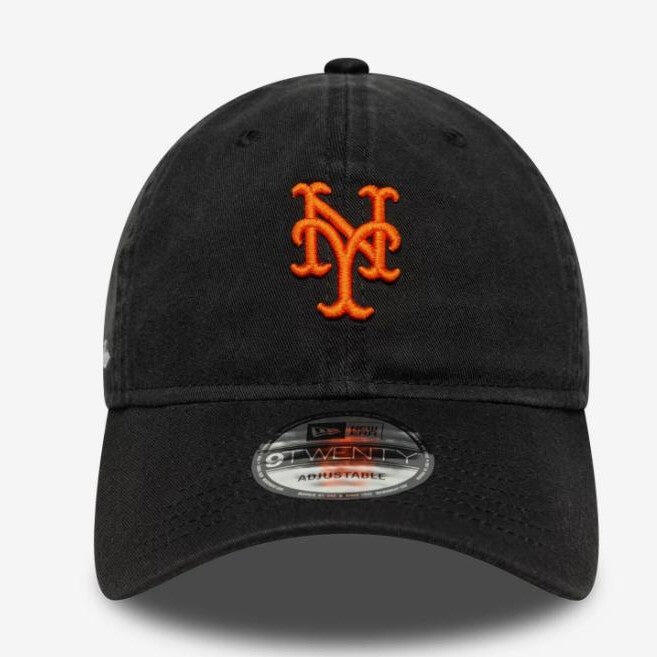 New Era 920 Washed Script NEY MET Black Hat