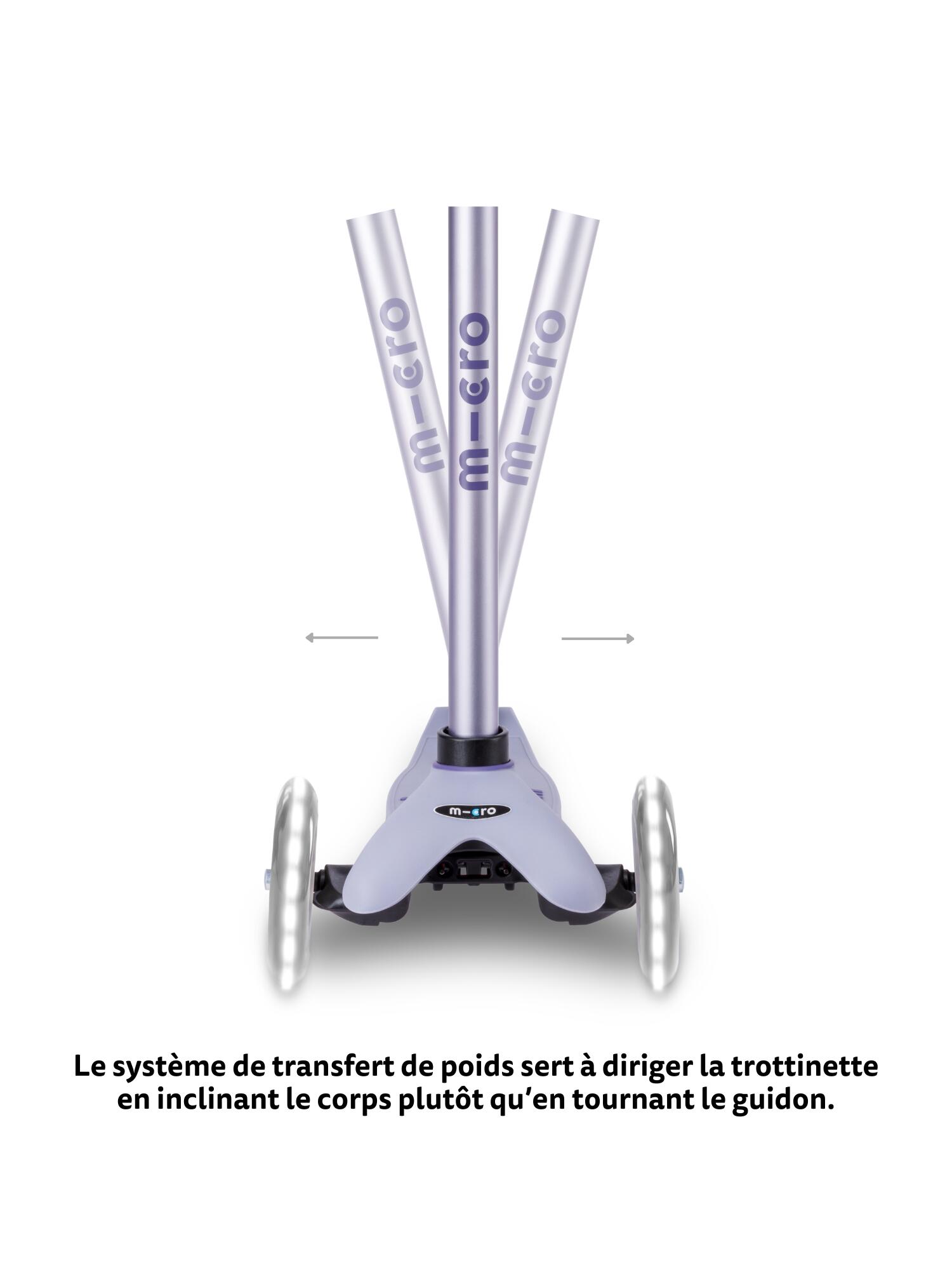 Trottinette évolutive Mini  Rock  Go Lavande LED 5/7