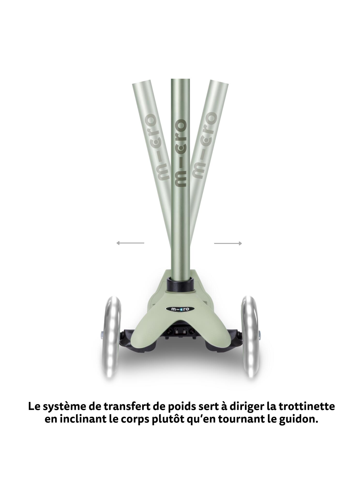 Trottinette évolutive Mini  Rock  Go  Sauge LED 5/7
