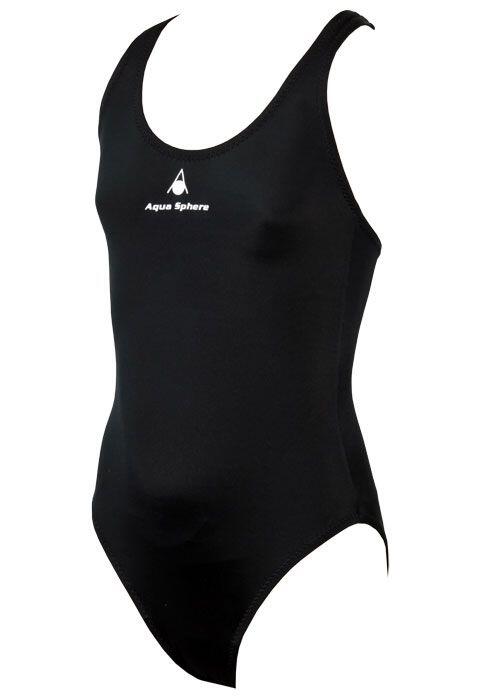 Maillot de bain Aqua Sphere Eva fille, noir, 6 ans 2/5