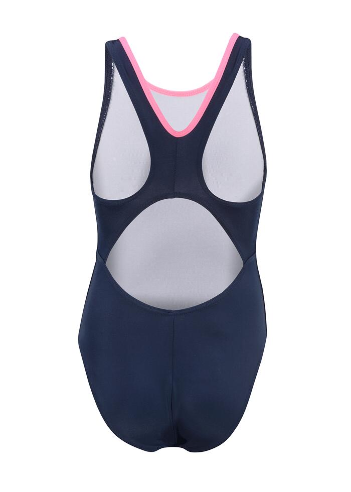 Maillot de bain fille Aqua Sphere Bliss - Bleu marine/Gris, 4 ans 4/5