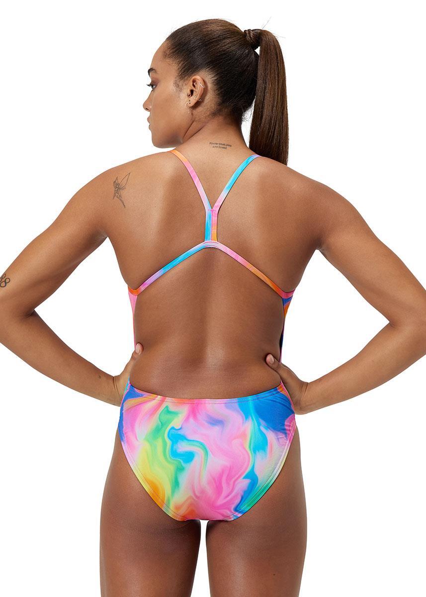 Fato de banho Speedo Printed V-Back Pride Rosa Flare Tamanho UK 30 3/5