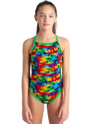 Turbo Maillot de bain coloré pour fille - Multicolore