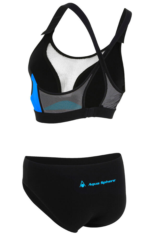 Bikini bambina Aqua Sphere Kuma 2 pezzi nero/blu 3/3