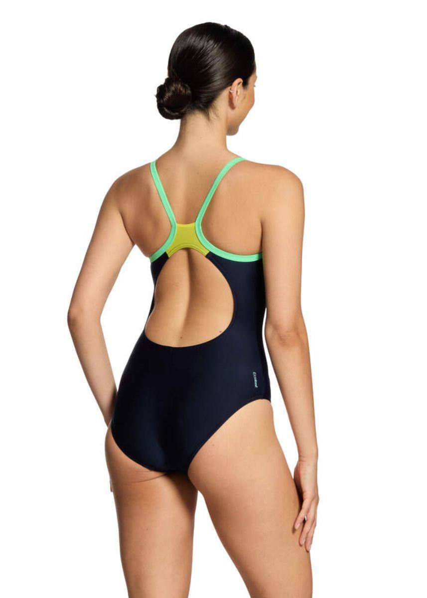 Zoggs Cannon Strikeback costume donna UK 32 / EU 42 nero/green 2/5