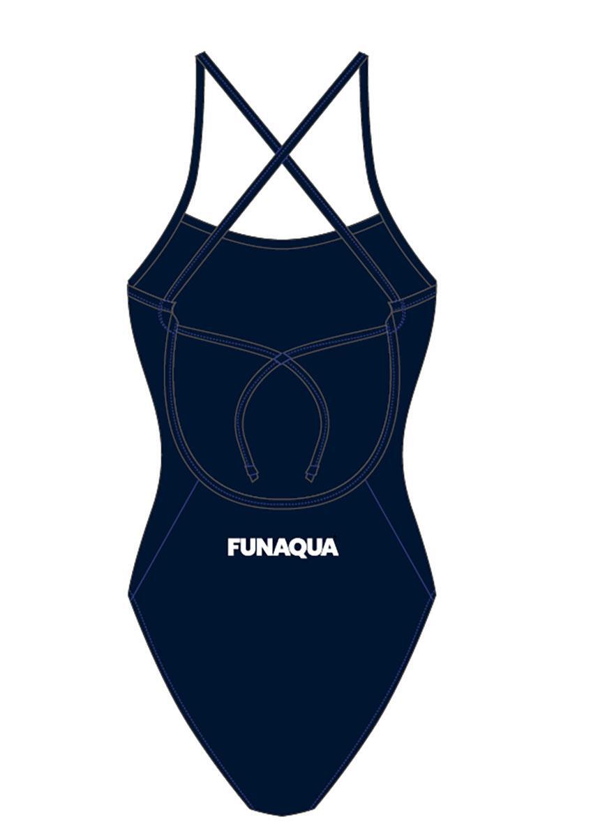 Costume FunAqua Dusk con laccio sul retro - Blu navy - Taglia 36 3/5