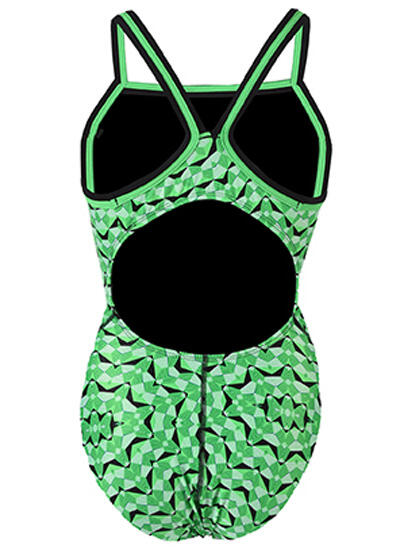 Costume junior Dolfin Green Optik verde taglia UK 26/EU 36 2/5