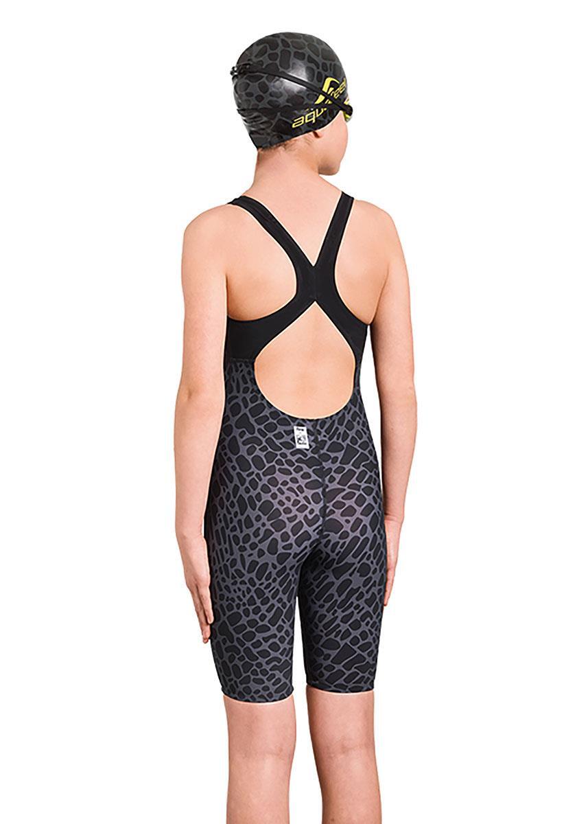 Traje Aquafeel I-NOV Junior homologado FINA Negro Talla UK 24 / EU 34 3/4