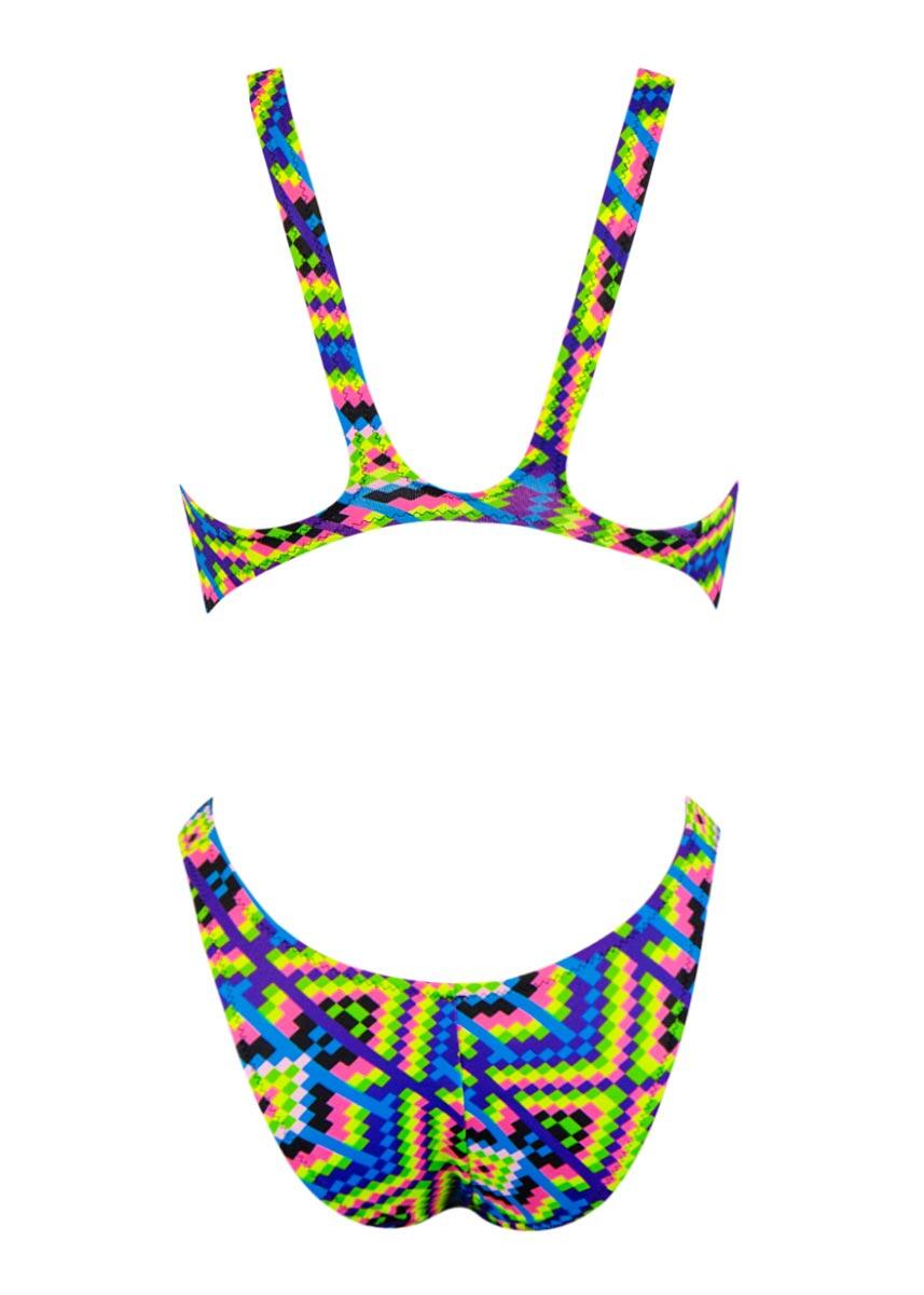 Bañador niña Aquarapid geométrico entrenamiento Talla 30 (EU 40) 4/5