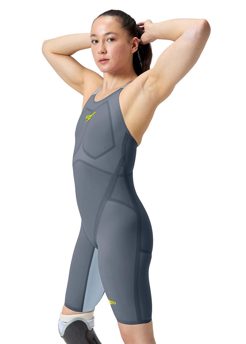 Speedo Fastskin LZR Pure Valor 2.0 Dos chiuso Kneeskin - Grigio/Blu 4/6