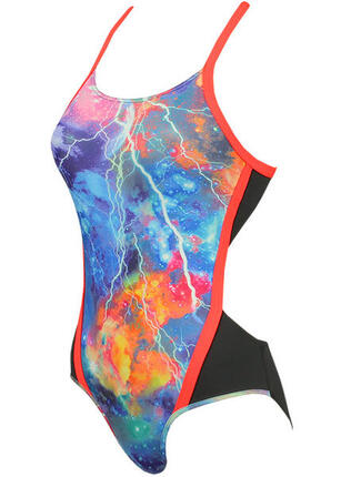 Maillot de bain Aqua Sphere Galactic fille - Bleu, Taille UK 28/EU 38