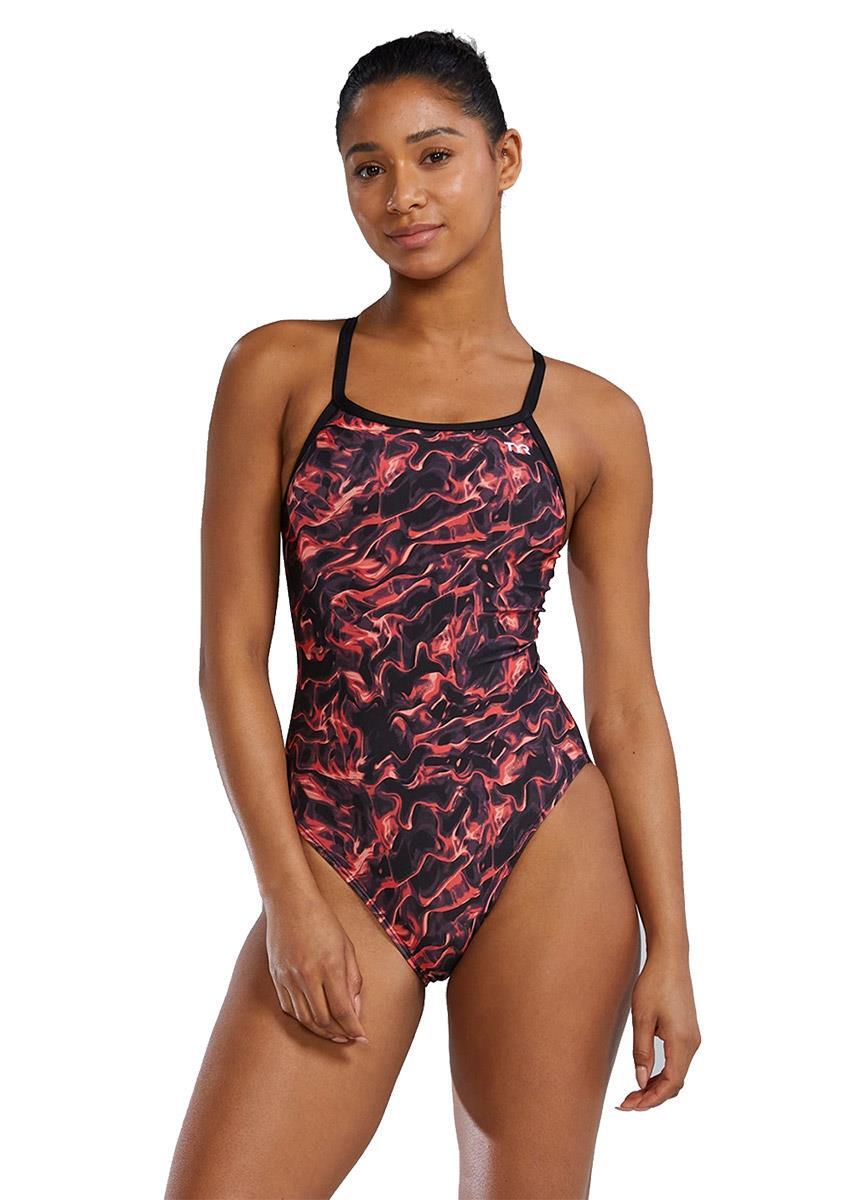 Fato de banho TYR Durafast Elite Energia - Vermelho - UK 26 2/4