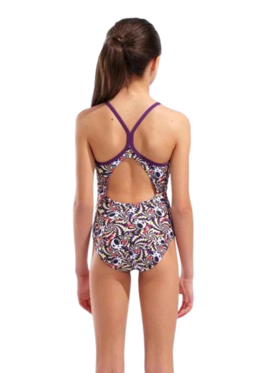 Arena Fun Skulls maillot fille Open Back MaxLife Eco UK24 EU34 3/5