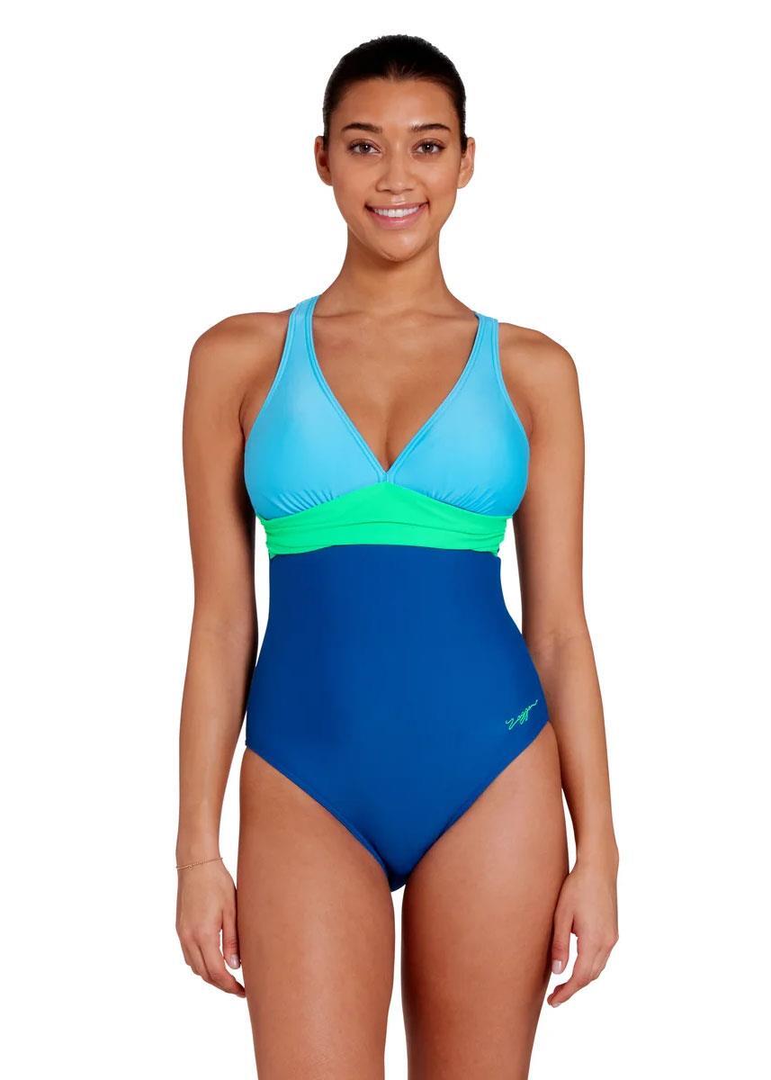 Costume Zoggs Cyber Panel Crossback donna taglia UK 44 3/5