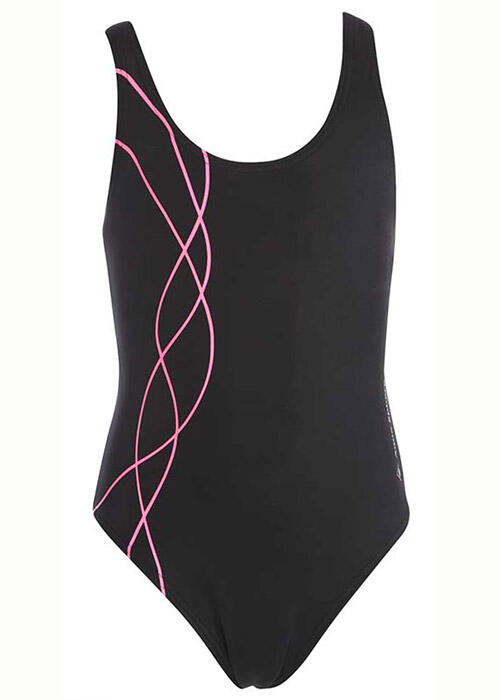 Bañador infantil Aqua Sphere Lily para niña - Negro/Rosa 4 años 2/5