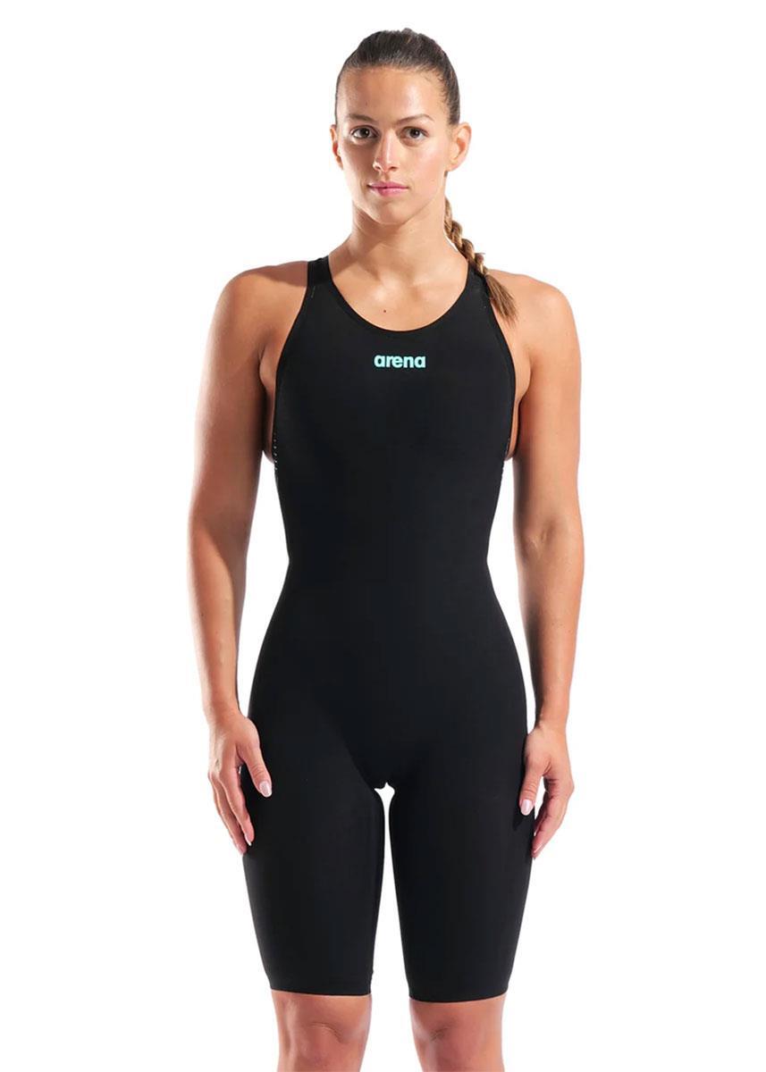 Traje Arena Powerskin Veloce Espalda Abierta - Negro/Turquesa T28L 5/5