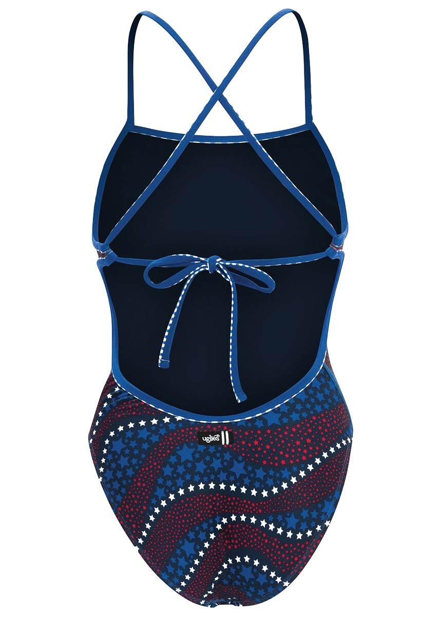 Dolfin Revibe Americana badpak met tie-back, blauw, maat UK 26/EU 36 2/5