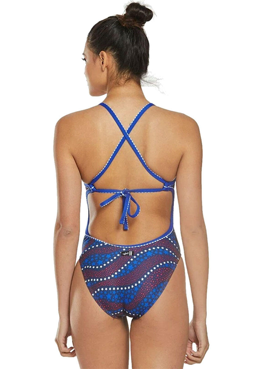 Dolfin Revibe Americana badpak met tie-back, blauw, maat UK 26/EU 36 5/5
