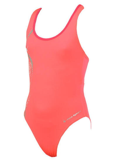 Maillot de bain fille Aqua Sphere Bliss - Rose/Gris, 4 ans