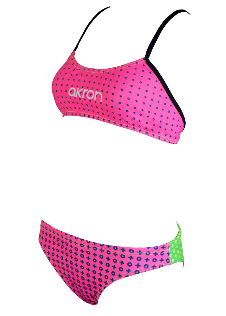 Bikini Akron Girls Bells - Fucsia/Verde Talla 30 4/5