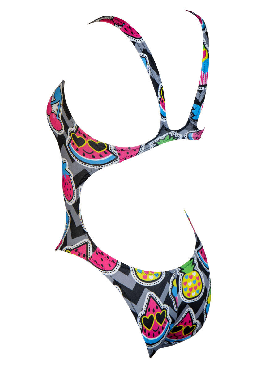Aquarapid meisjesbadpak met fruitprint maat 32 3/4