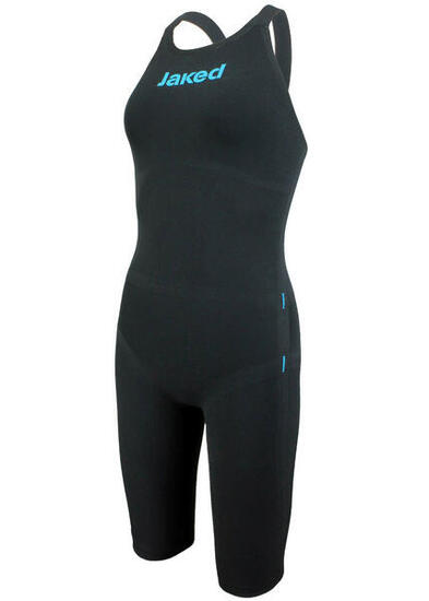 Jaked J-Keel Knee Suit Dos Ouvert noir/turquoise UK 18