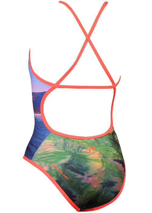 Bañador HEAD Swim Liquid Last para niña - Azul claro y rosa, UK 24 EU 34 4/4