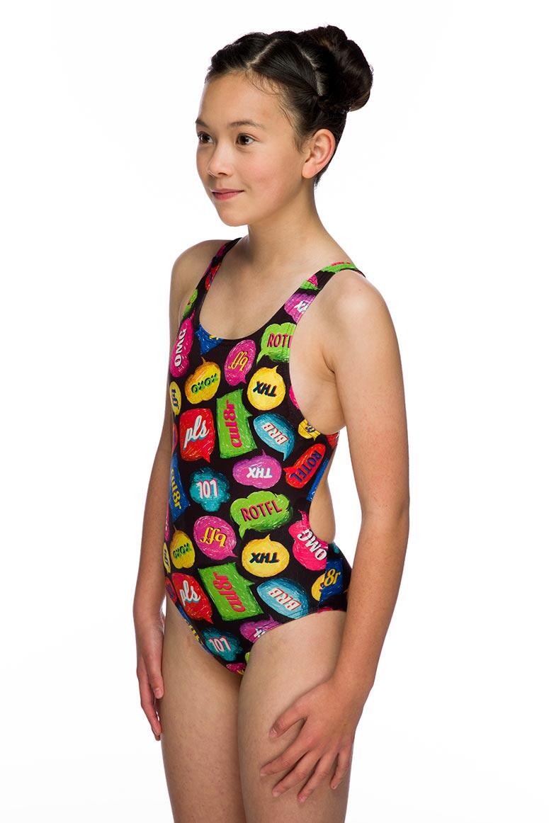 Bañador Maru Girls TXT Pacer Auto Back talla UK 24 4/5