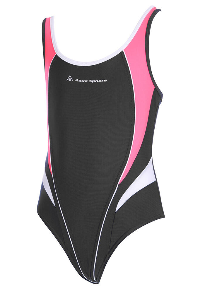 Bañador infantil Aqua Sphere Elena - Negro/Violeta, 4 años 2/5
