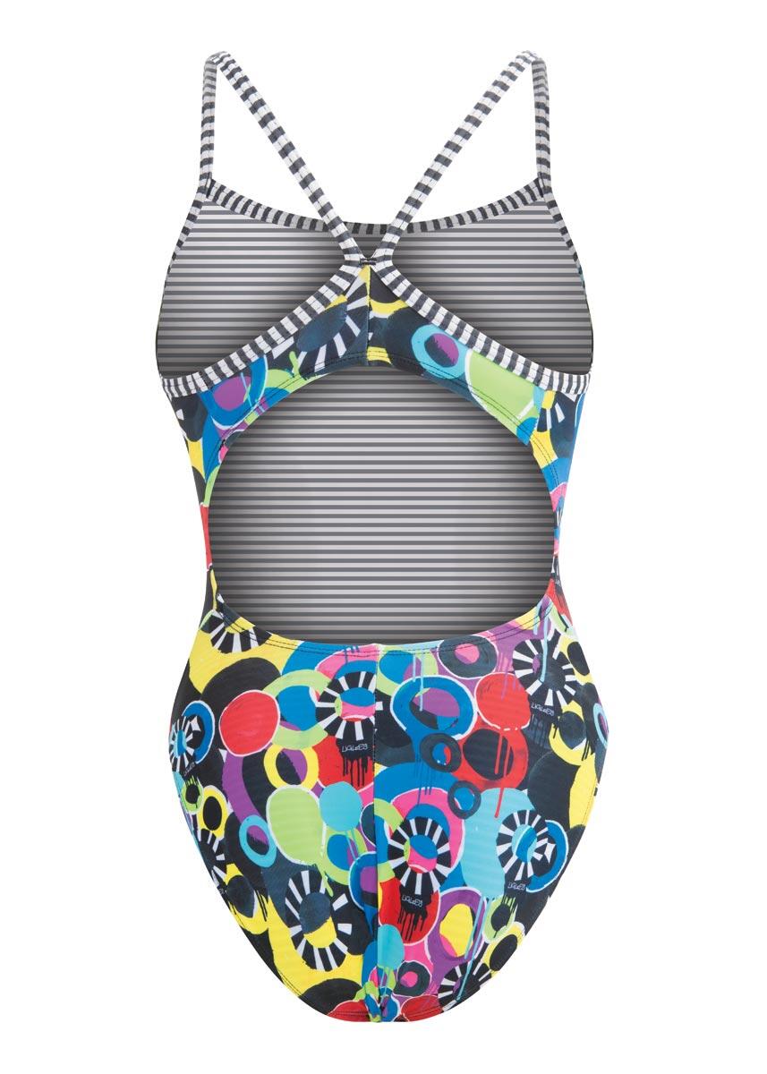 Bañador Dolfin Girls Global Graffity V-2 Back - Talla UK 24 / EU 34 4/4