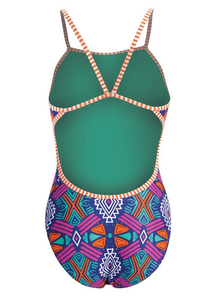 Costume intero Dolfin Maya String Back rosa - UK 26 / EU 36 3/5