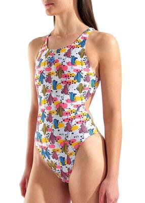 Costume Arena Desert Swim Tech Back donna Multicolore/Bianco Taglia UK 28 EU 38