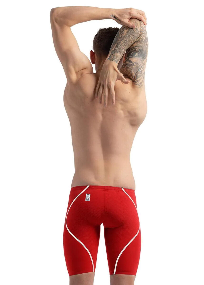 Speedo Fastskin LZR Pure Intent 2.0 Jammer Rosso Fiamma/Bianco UK 30 5/5