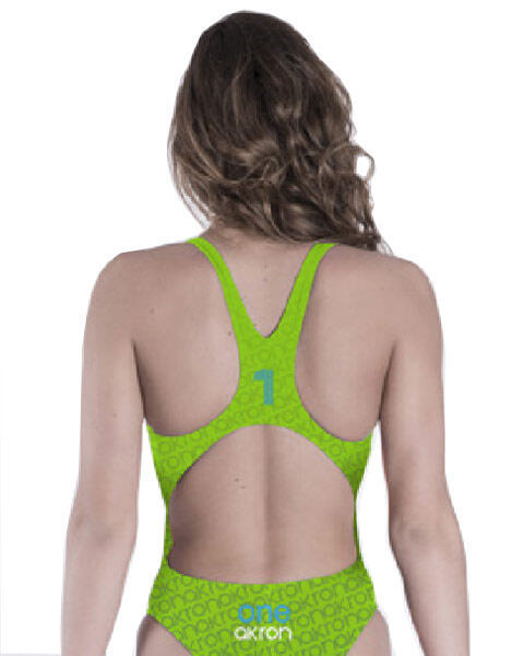 Bañador mujer Akron Adi One - Verde/Azul - UK30 (EU40) 3/4