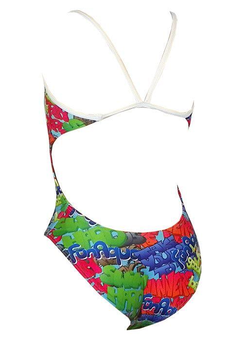 Bañador mujer FunAqua Graffiti multicolor Talla 18 3/4