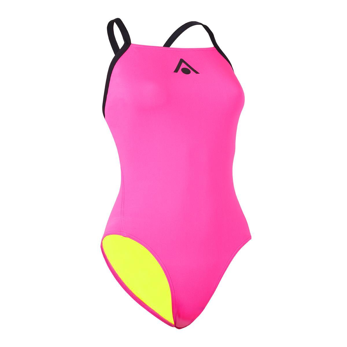 Bañador Aqua Sphere Essentials con lazo en la espalda, rosa/negro, UK 28/EU 38 4/5