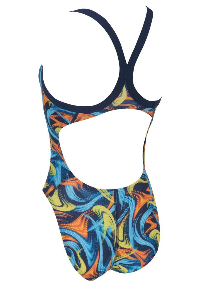 Costume donna Blueseventy Fog Race Back - Blu/Arancio Taglia UK 28 3/4
