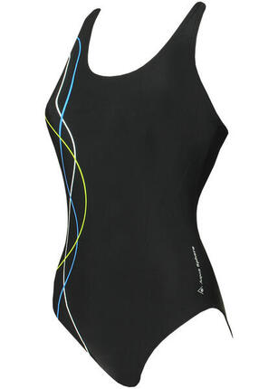 Maillot de bain Aqua Sphere Bailey femme - Noir/Vert Citron, UK 34